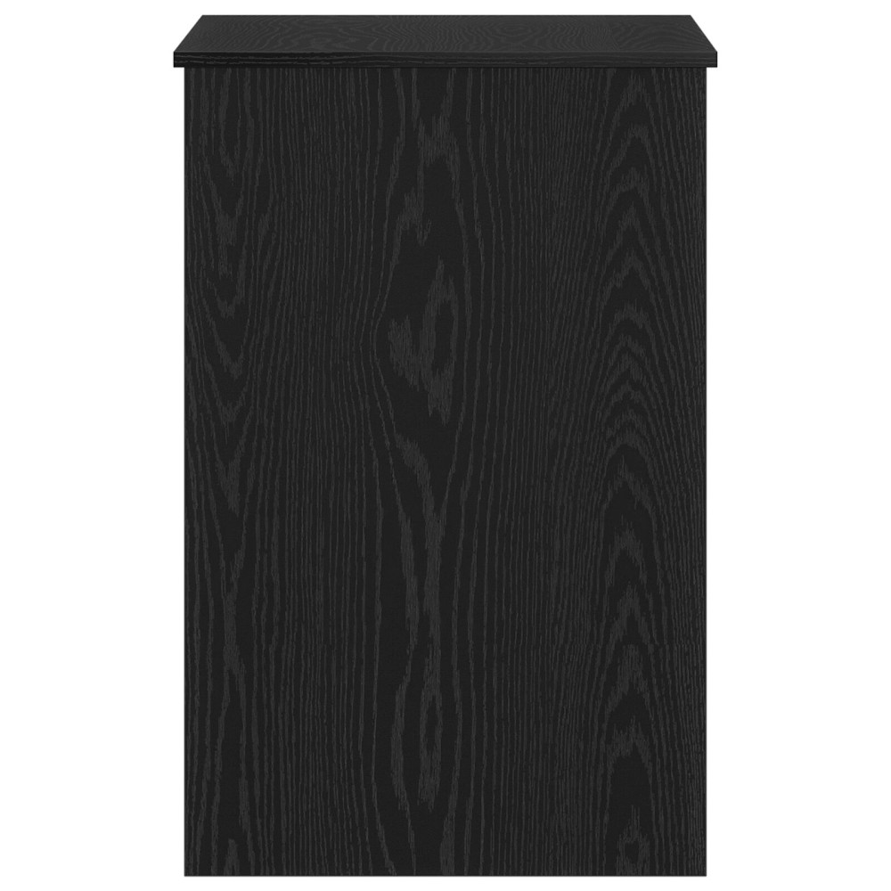 Produktbild för Skrivbord med lagring Svart Ek 100 x 50 x 76 cm Konstruerat trä