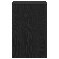 Produktbild för Skrivbord med lagring Svart Ek 100 x 50 x 76 cm Konstruerat trä