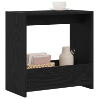 Produktbild för Sidobord Svart Ek 50 x 26 x 50 cm Konstruerat trä