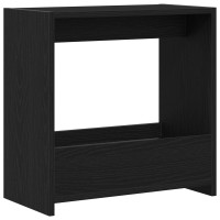 Produktbild för Sidobord Svart Ek 50 x 26 x 50 cm Konstruerat trä