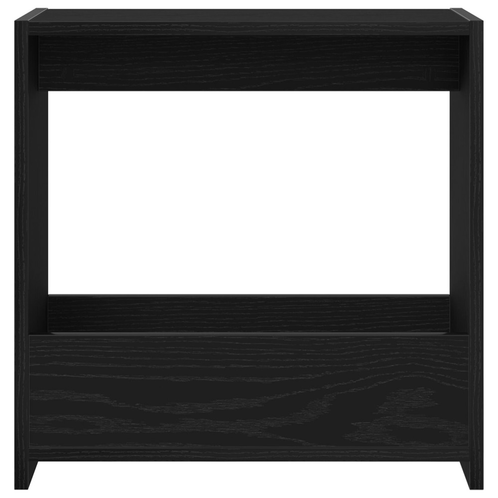 Produktbild för Sidobord Svart Ek 50 x 26 x 50 cm Konstruerat trä