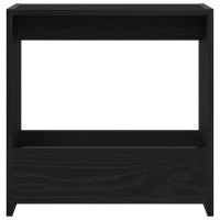 Produktbild för Sidobord Svart Ek 50 x 26 x 50 cm Konstruerat trä