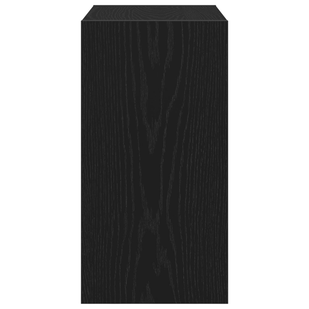 Produktbild för Sidobord Svart Ek 50 x 26 x 50 cm Konstruerat trä