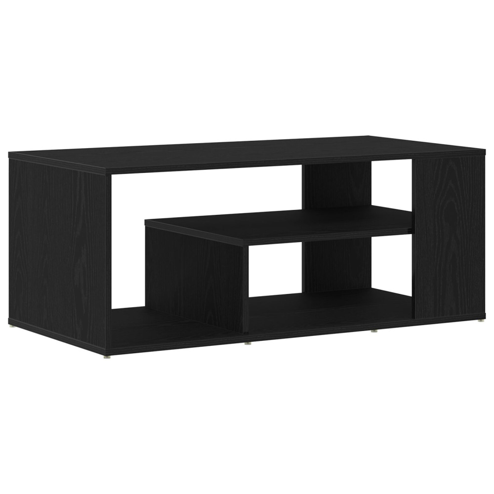 Produktbild för Kaffeebord Svart Ek 100 x 50 x 40 cm Konstruerat trä