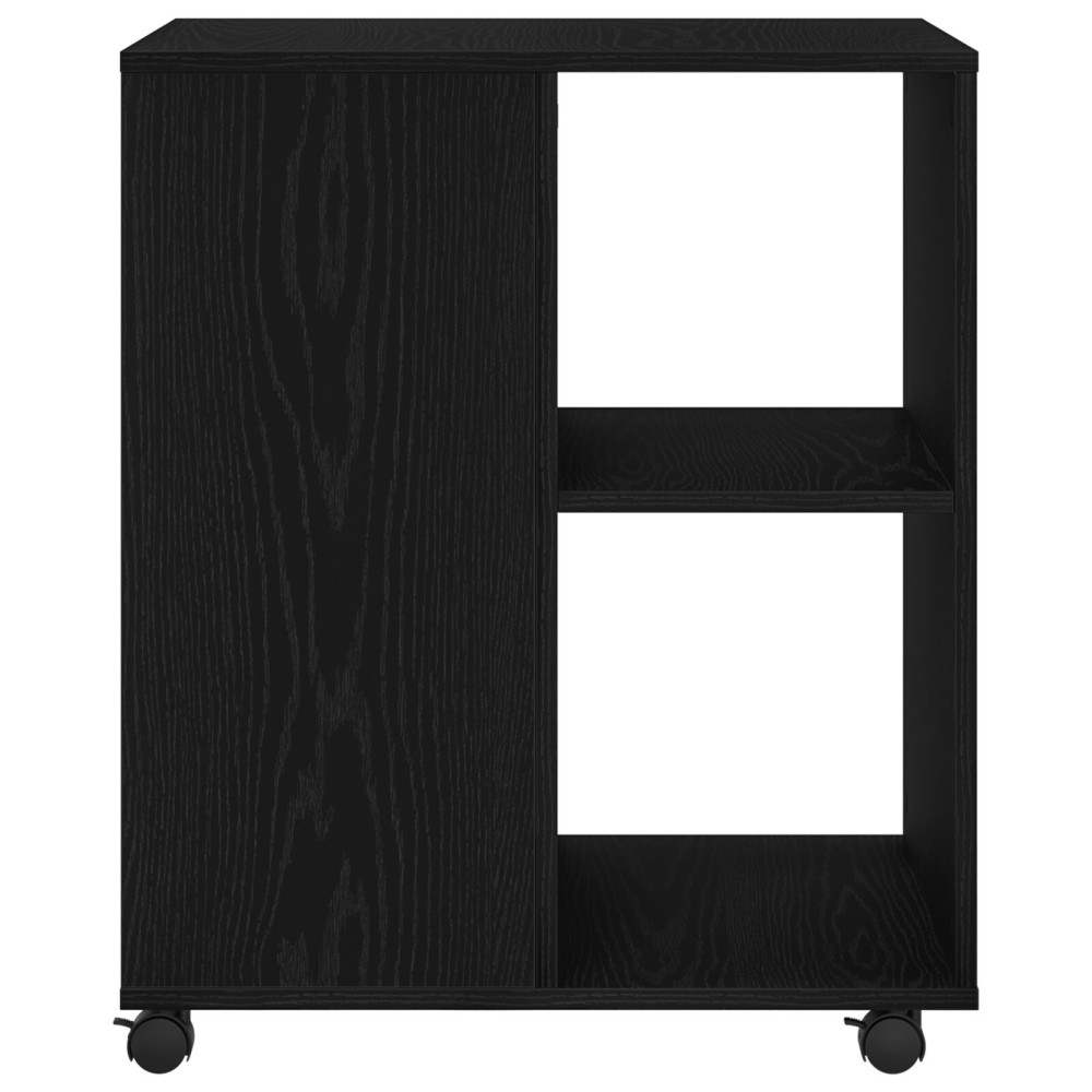 Produktbild för Förvaringsskåp Svart Ek 60 x 53 x 72,5 cm Konstruerat trä
