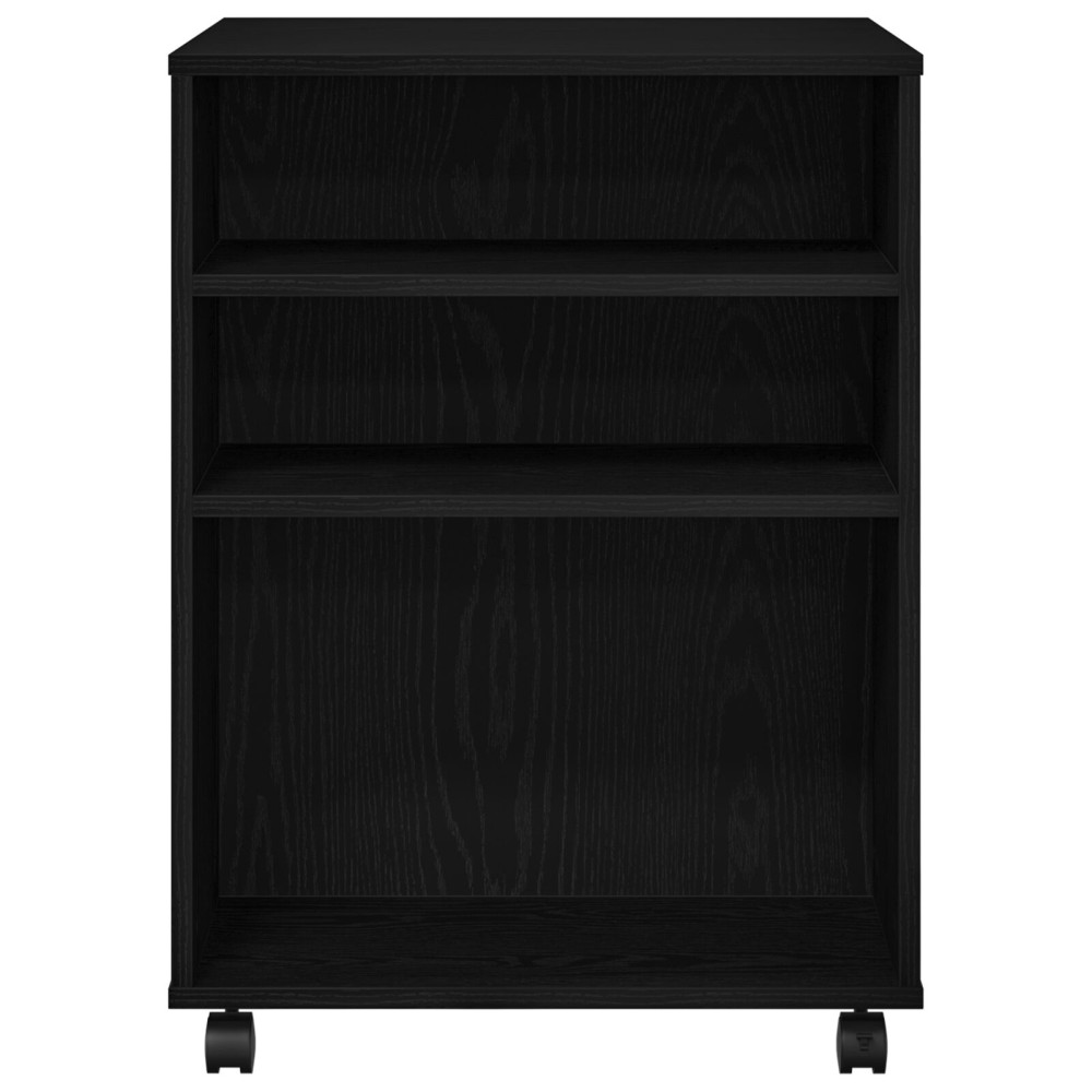 Produktbild för Förvaringsskåp Svart Ek 60 x 53 x 72,5 cm Konstruerat trä