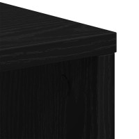 Produktbild för Förvaringsskåp Svart Ek 60 x 53 x 72,5 cm Konstruerat trä