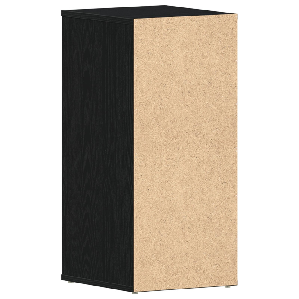 Produktbild för Skoskåp 2 pcs Svart Ek 32 x 35 x 70 cm Konstruerat trä