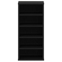 Produktbild för Skoskåp 2 pcs Svart Ek 32 x 35 x 70 cm Konstruerat trä