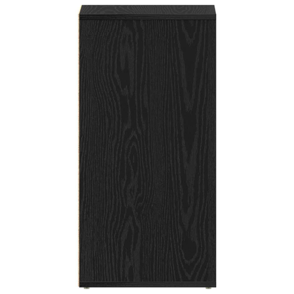 Produktbild för Skoskåp 2 pcs Svart Ek 32 x 35 x 70 cm Konstruerat trä