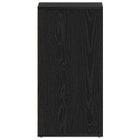 Produktbild för Skoskåp 2 pcs Svart Ek 32 x 35 x 70 cm Konstruerat trä