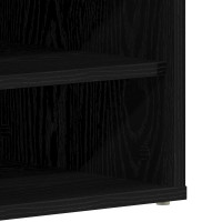 Produktbild för Skoskåp 2 pcs Svart Ek 32 x 35 x 70 cm Konstruerat trä
