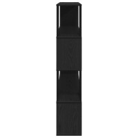 Produktbild för TV-bänkset Svart Ek 100 x 24 x 124,5 cm Konstruerat trä