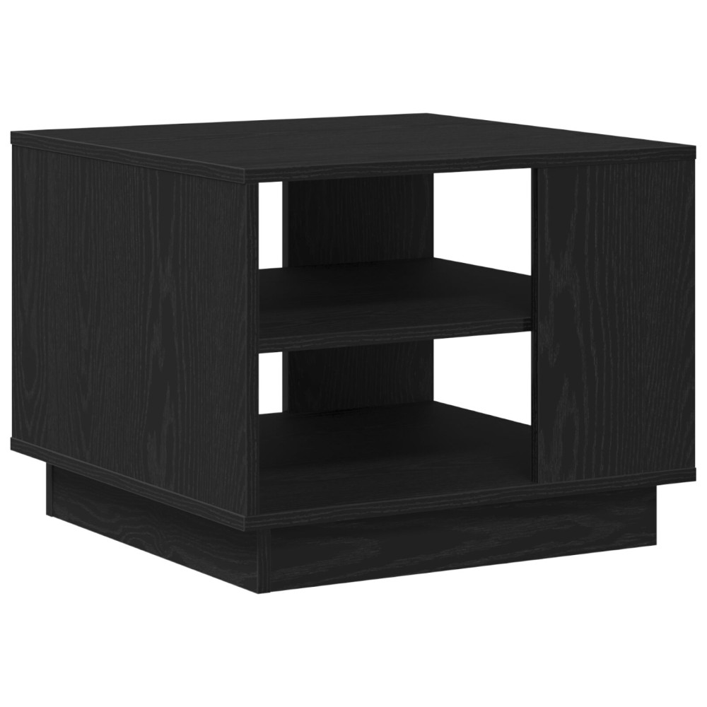 Produktbild för Kaffeebord Svart Ek 55 x 55 x 42 cm Konstruerat trä
