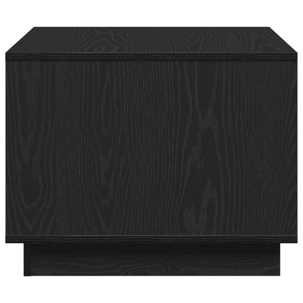 Produktbild för Kaffeebord Svart Ek 55 x 55 x 42 cm Konstruerat trä