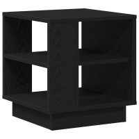 Produktbild för Kaffeebord Svart Ek 40 x 40 x 43 cm Konstruerat trä