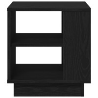 Produktbild för Kaffeebord Svart Ek 40 x 40 x 43 cm Konstruerat trä