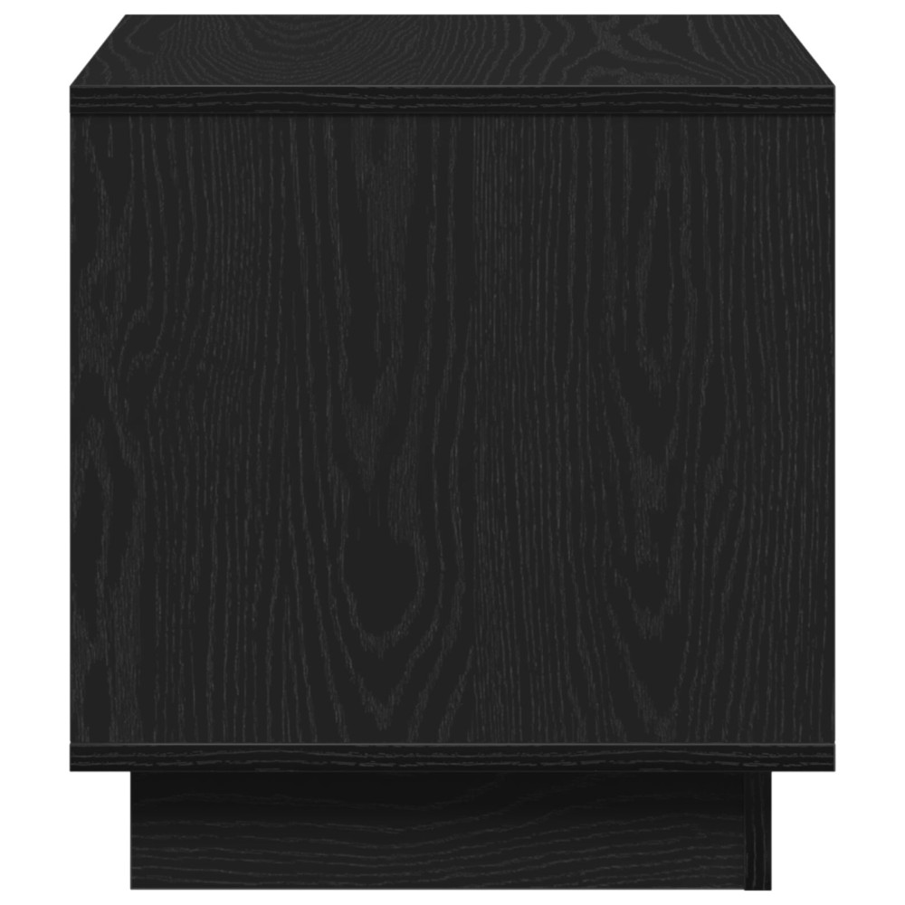 Produktbild för Kaffeebord Svart Ek 40 x 40 x 43 cm Konstruerat trä