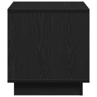 Produktbild för Kaffeebord Svart Ek 40 x 40 x 43 cm Konstruerat trä
