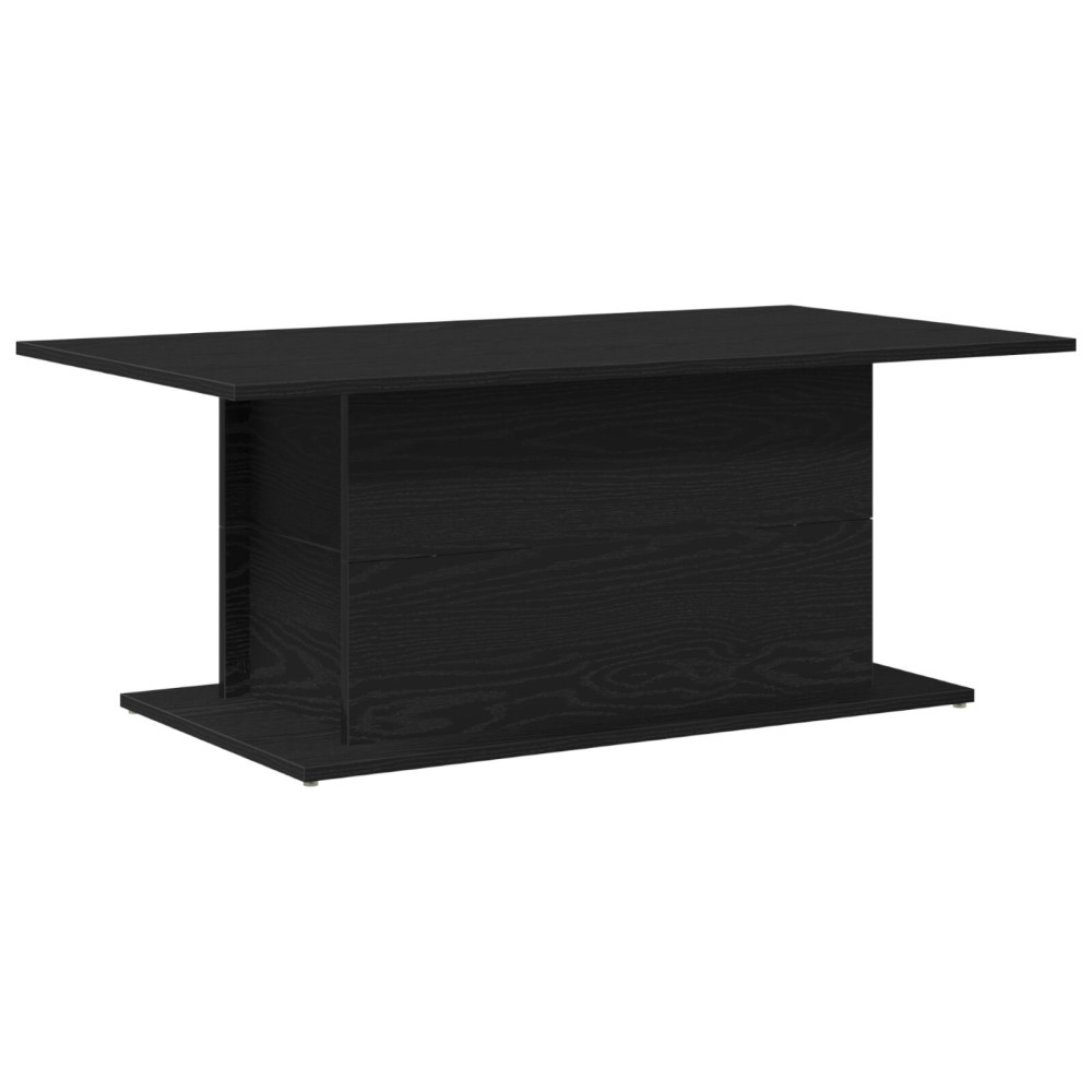 Produktbild för Kaffeebord Svart Ek 102 x 55,5 x 40 cm Konstruerat trä