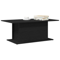 Produktbild för Kaffeebord Svart Ek 102 x 55,5 x 40 cm Konstruerat trä