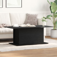 Produktbild för Kaffeebord Svart Ek 102 x 55,5 x 40 cm Konstruerat trä