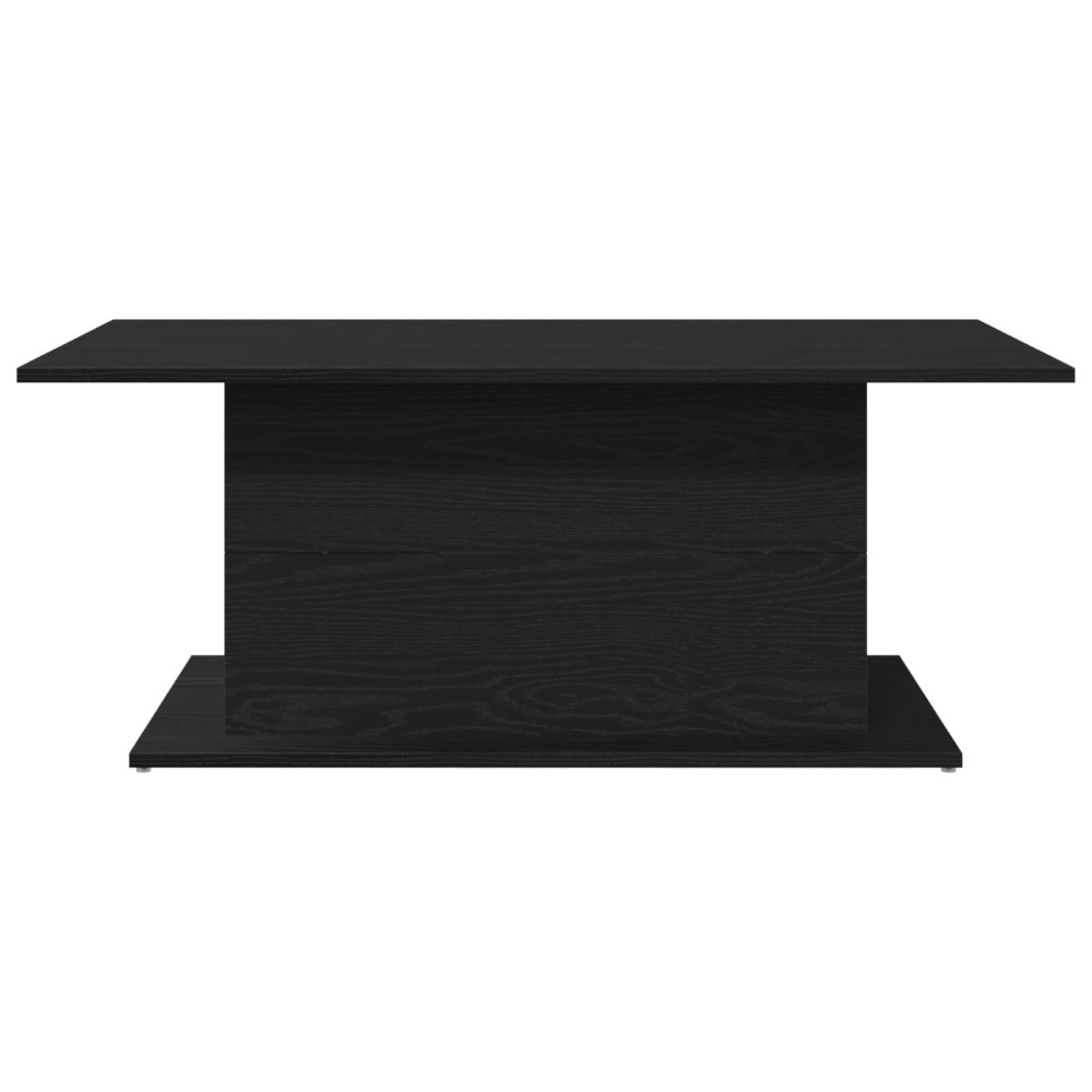 Produktbild för Kaffeebord Svart Ek 102 x 55,5 x 40 cm Konstruerat trä