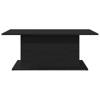 Produktbild för Kaffeebord Svart Ek 102 x 55,5 x 40 cm Konstruerat trä