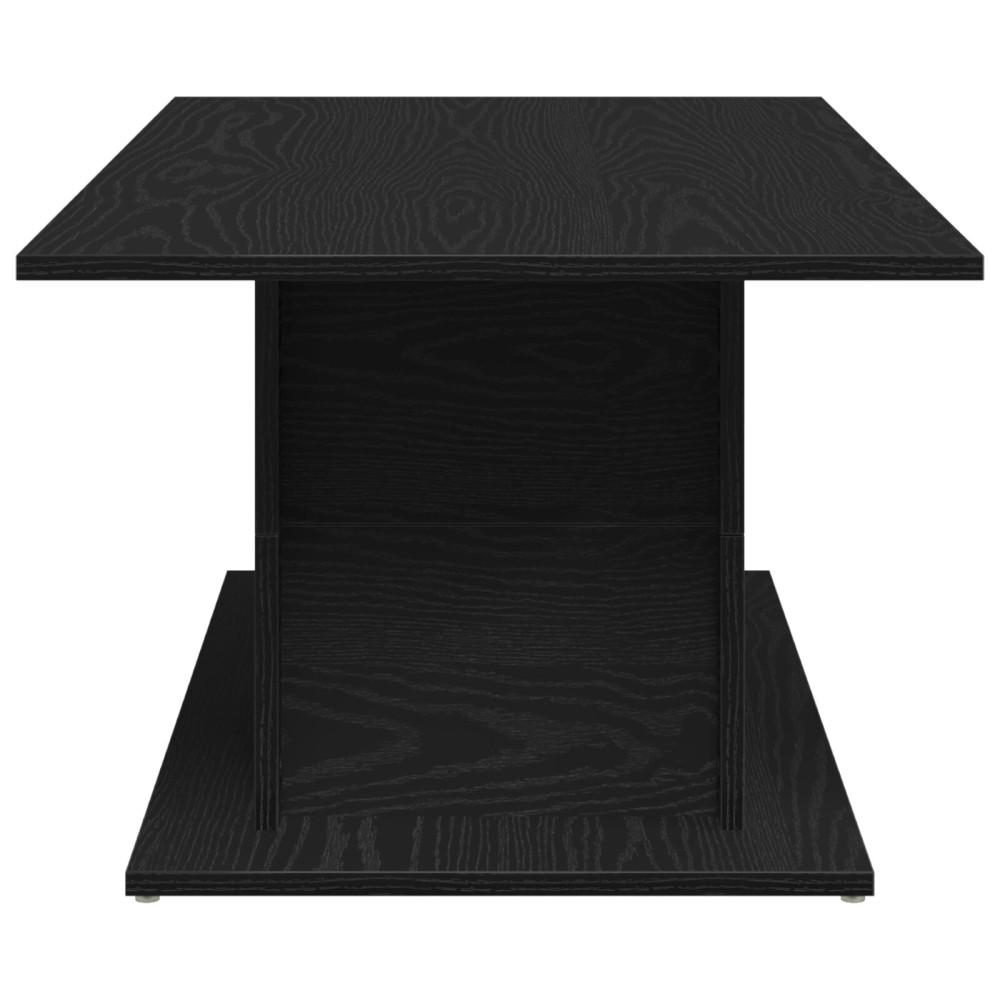 Produktbild för Kaffeebord Svart Ek 102 x 55,5 x 40 cm Konstruerat trä
