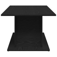 Produktbild för Kaffeebord Svart Ek 102 x 55,5 x 40 cm Konstruerat trä