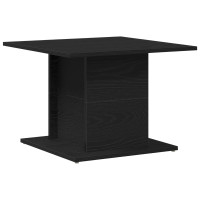 Produktbild för Kaffeebord Svart Ek 55,5 x 55,5 x 40 cm Konstruerat trä
