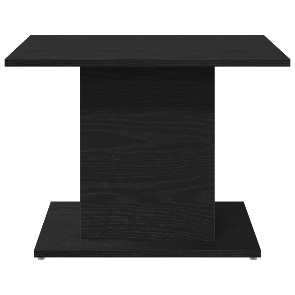 Produktbild för Kaffeebord Svart Ek 55,5 x 55,5 x 40 cm Konstruerat trä