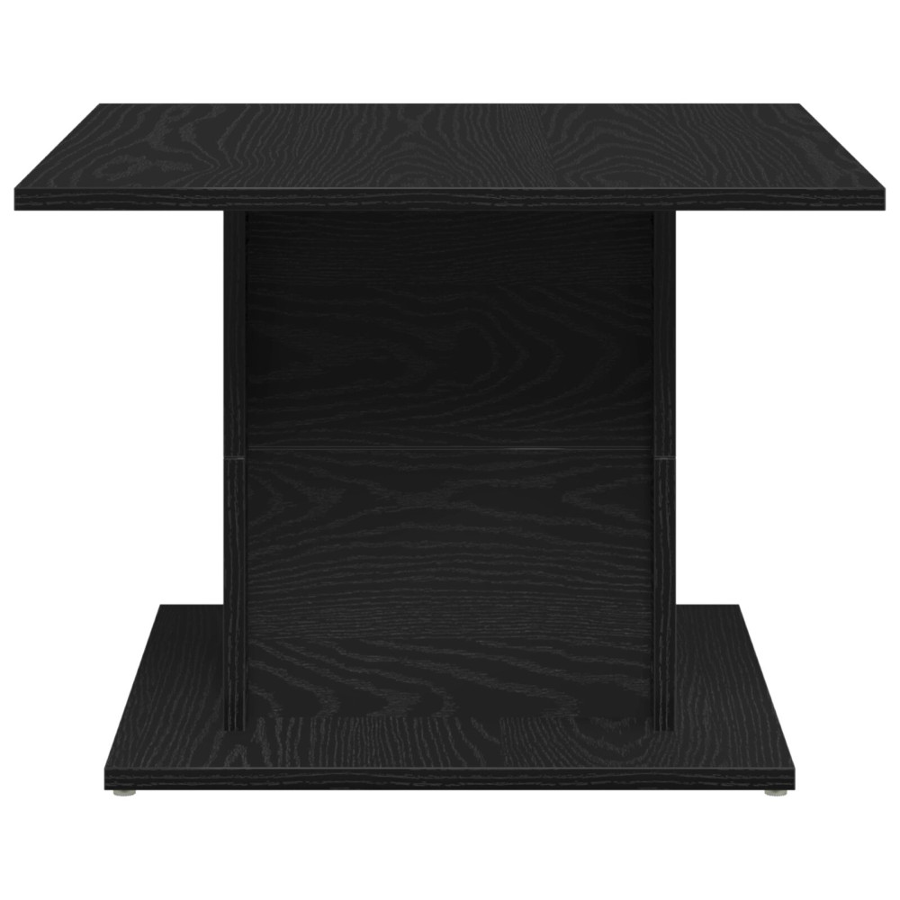 Produktbild för Kaffeebord Svart Ek 55,5 x 55,5 x 40 cm Konstruerat trä