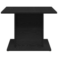 Produktbild för Kaffeebord Svart Ek 55,5 x 55,5 x 40 cm Konstruerat trä