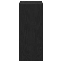 Produktbild för Bokskåp Svart Ek 40 x 30 x 71,5 cm Konstruerat trä