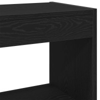 Produktbild för Bokskåp Svart Ek 40 x 30 x 71,5 cm Konstruerat trä