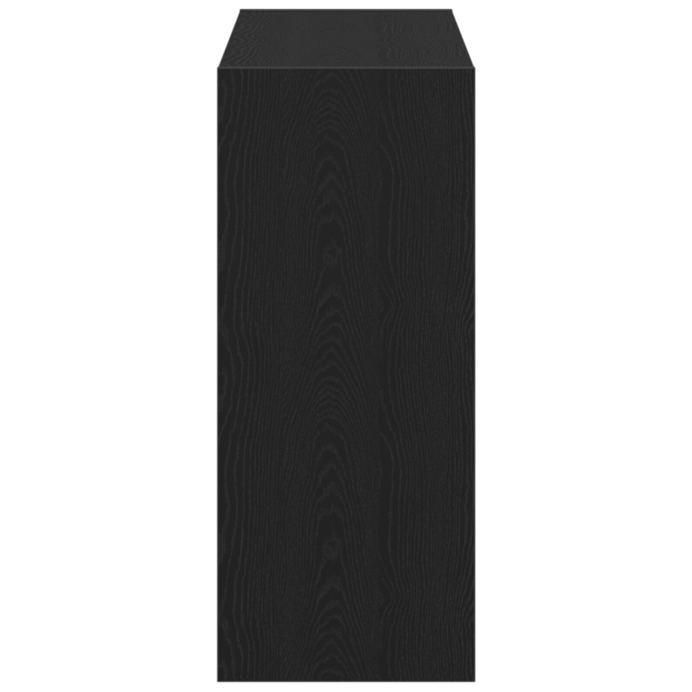 Produktbild för Bokskåp 2 pcs Svart Ek 80 x 30 x 72 cm Konstruerat trä
