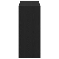 Produktbild för Bokskåp 2 pcs Svart Ek 80 x 30 x 72 cm Konstruerat trä