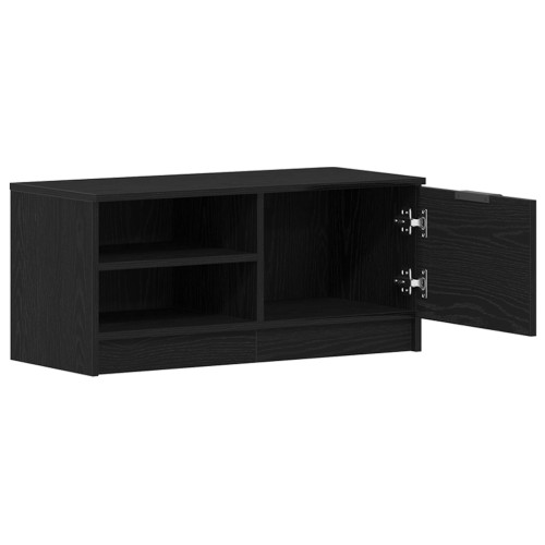 vidaXL TV-skåp Svart Ek 80 x 35 x 36,5 cm Konstruerat trä