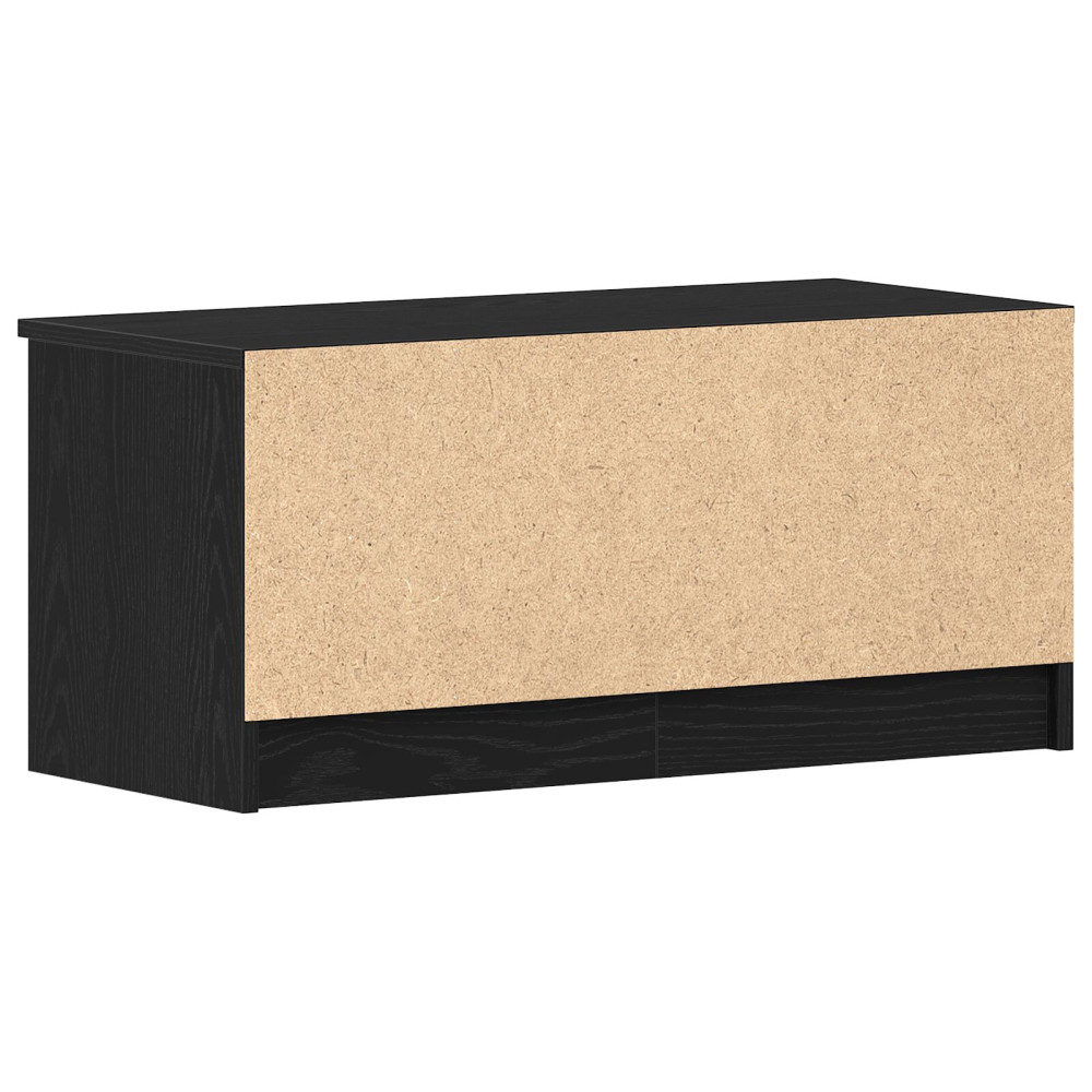 Produktbild för TV-skåp Svart Ek 80 x 35 x 36,5 cm Konstruerat trä