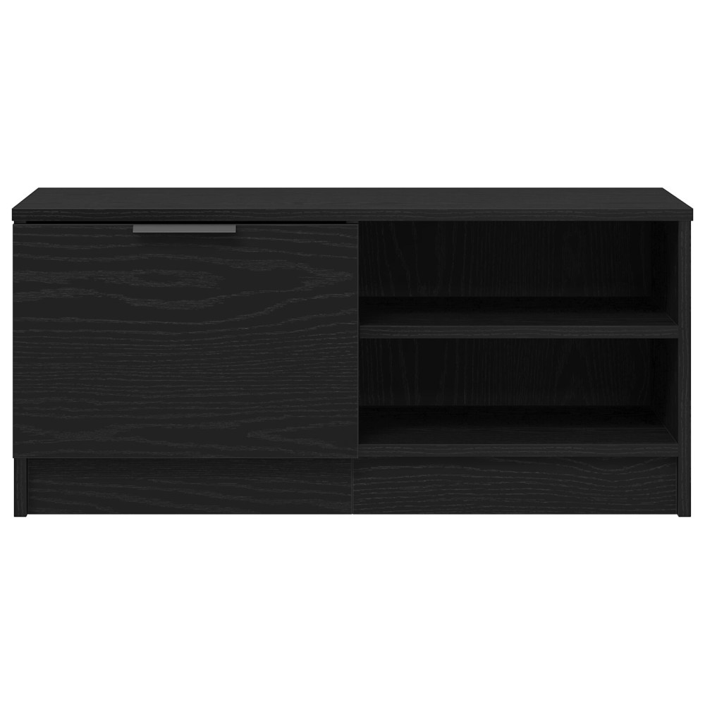 Produktbild för TV-skåp Svart Ek 80 x 35 x 36,5 cm Konstruerat trä