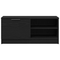 Produktbild för TV-skåp Svart Ek 80 x 35 x 36,5 cm Konstruerat trä