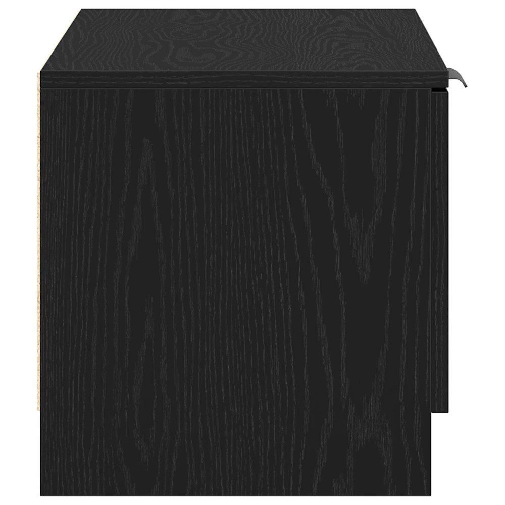 Produktbild för TV-skåp Svart Ek 80 x 35 x 36,5 cm Konstruerat trä