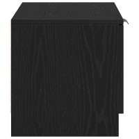 Produktbild för TV-skåp 2 pcs Svart Ek 80 x 35 x 36,5 cm Konstruerat trä
