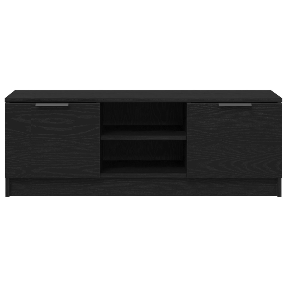 Produktbild för TV-skåp Svart Ek 102 x 32 x 35.5 cm Konstruerat trä