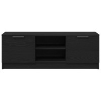 Produktbild för TV-skåp Svart Ek 102 x 32 x 35.5 cm Konstruerat trä