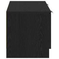 Produktbild för TV-skåp Svart Ek 102 x 32 x 35.5 cm Konstruerat trä