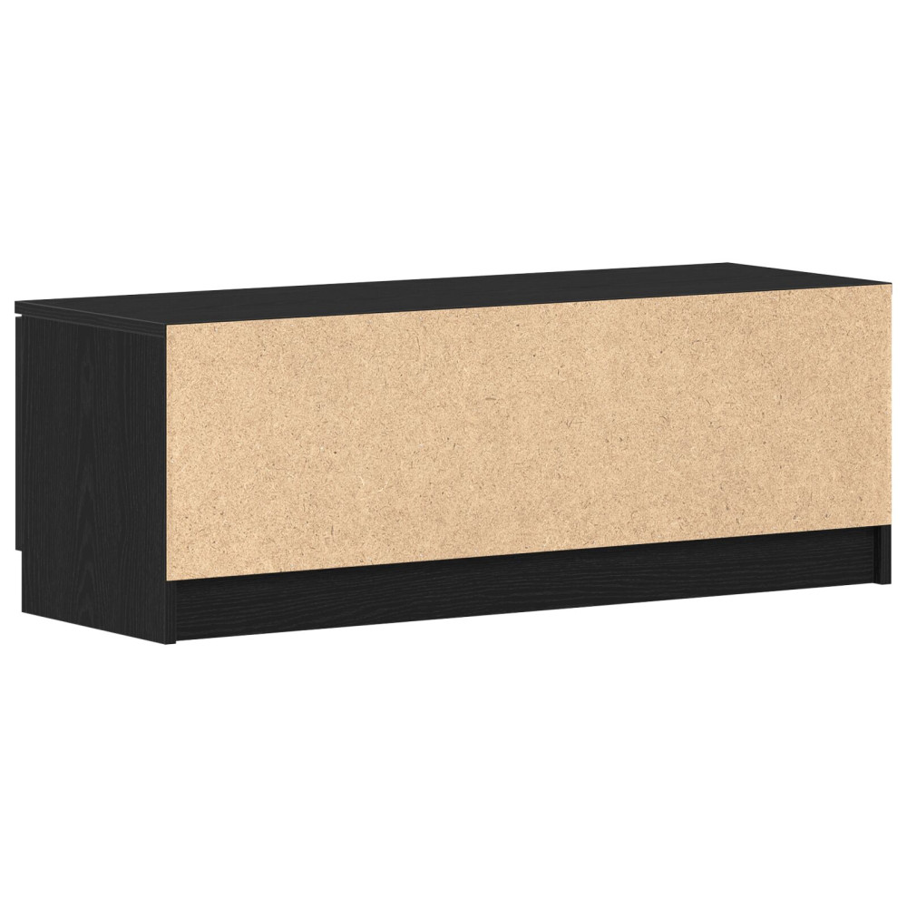 Produktbild för TV-skåp Svart Ek 102 x 32 x 35.5 cm Konstruerat trä