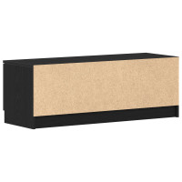 Produktbild för TV-skåp Svart Ek 102 x 32 x 35.5 cm Konstruerat trä