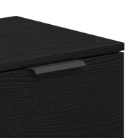 Produktbild för TV-skåp Svart Ek 102 x 32 x 35.5 cm Konstruerat trä